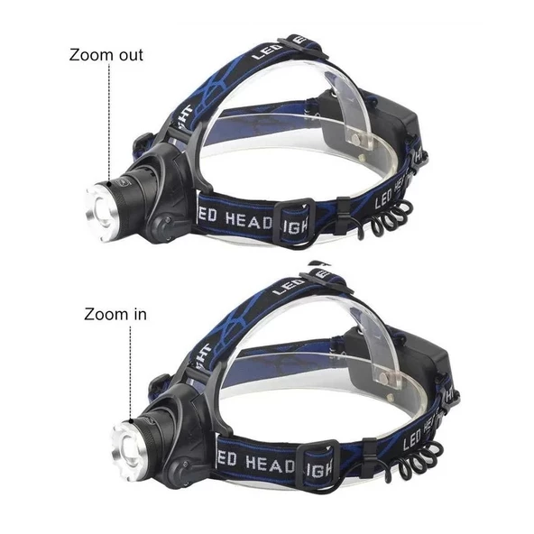 Orjinal 800 Lümen Tx6 Şarjlı Zoomlu Kafa Feneri Wt-120 - 4