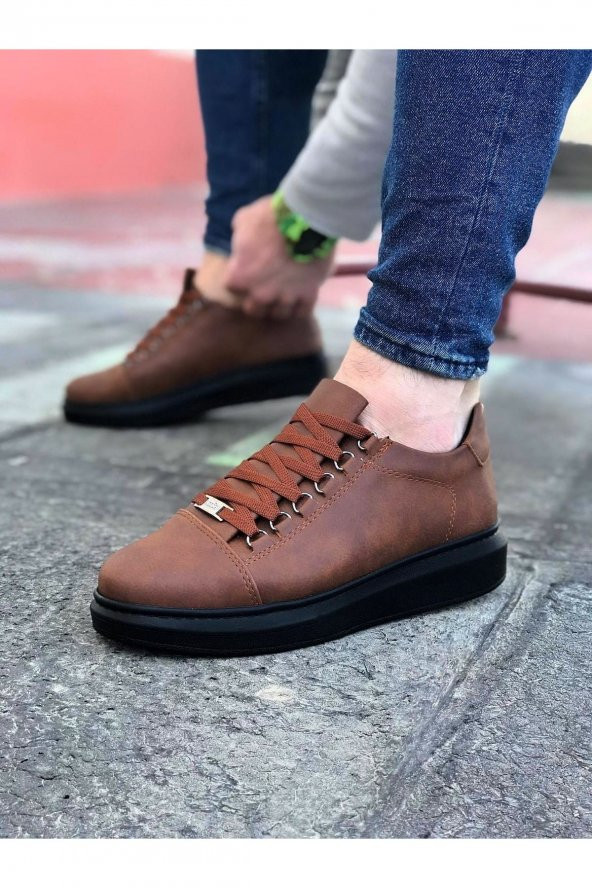 Diadof Wagoon WG08 Taba Kömür Düz Erkek Casual Ayakkabı - 4