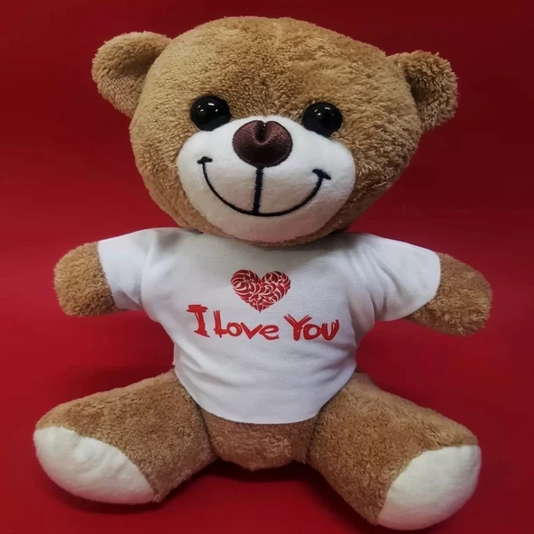I Love You Tişörtlü Ayı ürün görseli