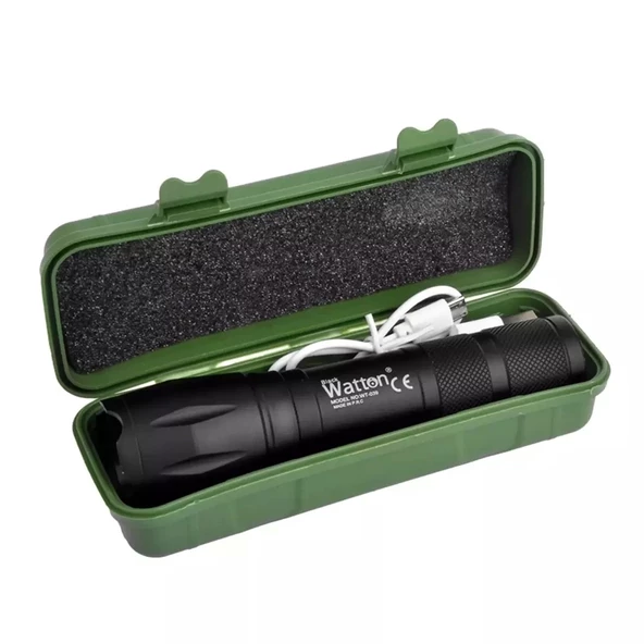 Powerbank Özellikli Uzun Menzilli El Feneri  Wt-039 - Resim 7