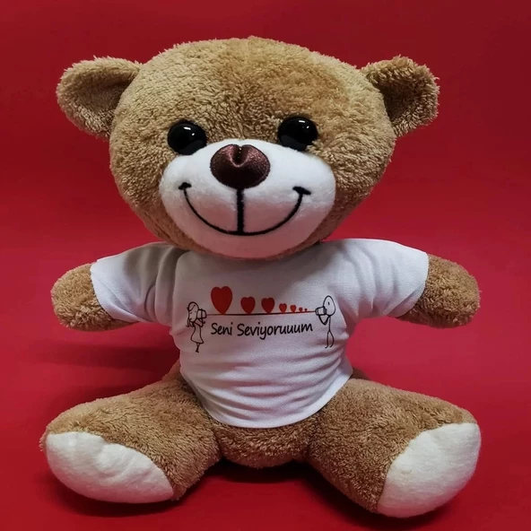 Seni Seviyorum Temalı Peluş Ayıcık ürün görseli