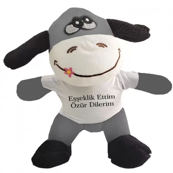 Oyuncak Peluş Eşek Eşeklik Ettim Tişörtlü ürün görseli