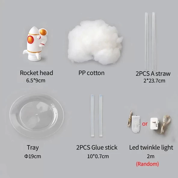 Uçan Astronot Tasarımlı Gece Lambası - Resim 3
