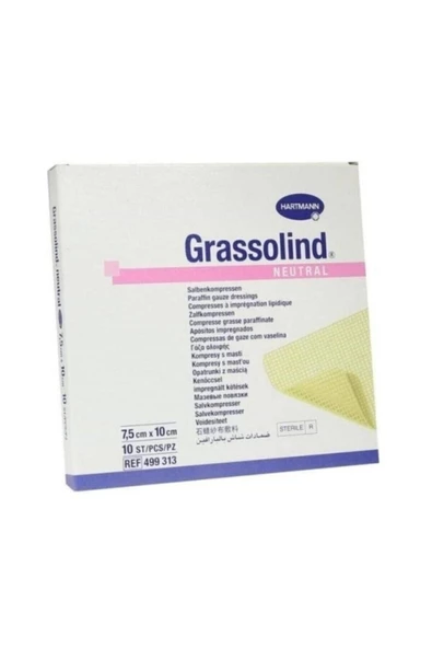 Grassolind 7,5 X 10 Cm Vazelinli Yara Bakım Örtüsü 10 Lu ( 1 Paket 10 Adet )