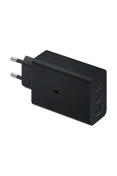 Samsung 3in1 65W 2xPD+UsbA 3 Çıkışlı Şarj Aleti + 60W Type-C To Type-C Hızlı Data ve Şarj Kablo 1.8M - 6