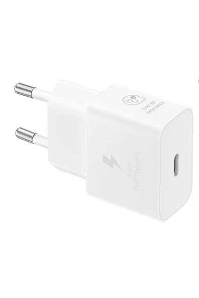 Samsung EP-T2510N Type C Hızlı Şarj Adaptörü Uyumlu (25W) - Beyaz (Samsung Türkiye Garantili) - 3