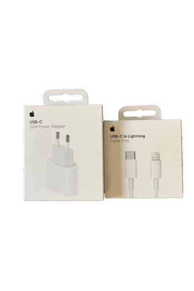 Apple iPhone 11 12 13 14 orijinal uyumlu kablo+şarj adaptörü