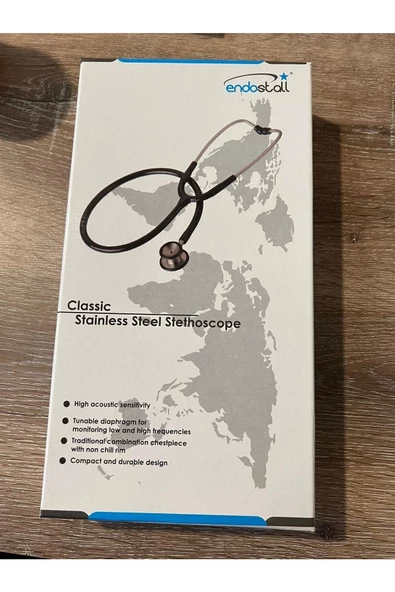 ENDOSTALL Steteskop Çift Taraflı Yetişkin Siyah - 2