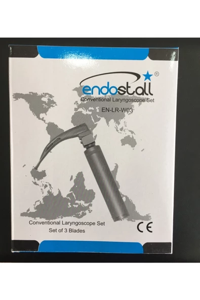 ENDOSTALL Laringoskop Seti 3 Bleytli Işıklı
