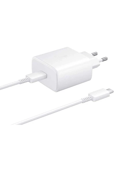Samsung Galaxy Note 10 Plus Fast Charging 45w Type-c Şarj Aleti Beyaz ( Türkiye Garantili)