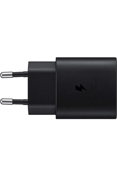 Samsung Galaxy S24 Ultra Fast Charging 25W Type-C Çıkışlı Kablolu Şarj Aleti Siyah(Samsung Türkiye G - 4
