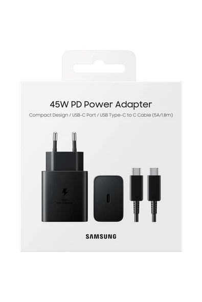 Samsung Galaxy S23 Ultra - S23 Plus 45w Type-c Orijinal Hızlı Şarj Cihazı Şarj Aleti ( Türkiye Garantili)