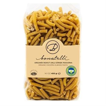 PASTA BONATELLİ ORGANIK NOHUT UNU DİRSEK MAKARNA 400GR
