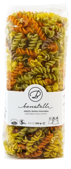 PASTA BONATELLİ SEBZELİ BURGU MAKARNA 300GR