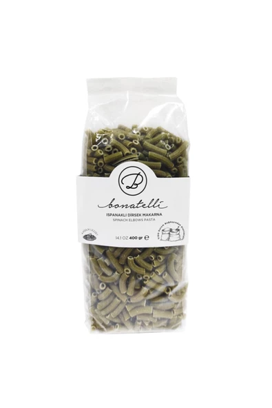 Pasta Bonatelli Ispanaklı Dirsek Makarna 400 Gr