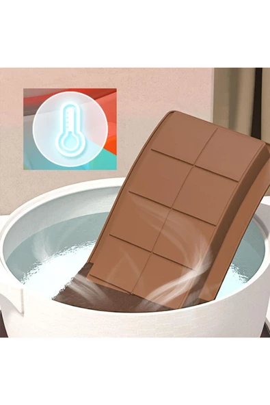 WENTER 8 Bölmeli Dubai Çikolatası Kalıbı Silikon Çikolata Kalıbı Derinlik 2,5 Cm, 10 X 15, 100 Gr. - 7