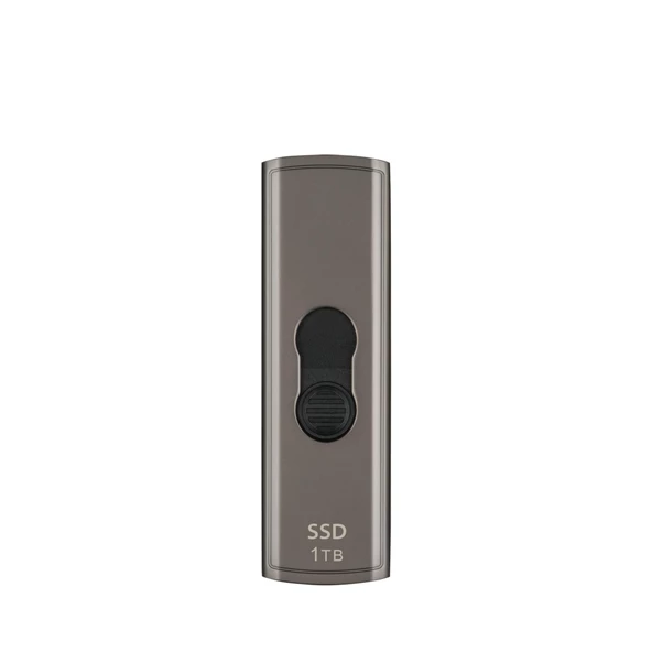 Transcend TS1TESD330C 1TB Type-C 10Gbps Gizlenebilir Başlıklı Taşınabilir Metal Kasa SSD - 2