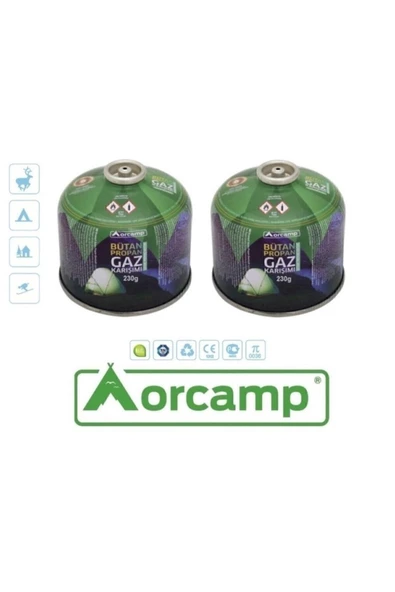 Orcamp Orgaz Kts-230 Gaz Kartuşu 2'li Set 230 gr