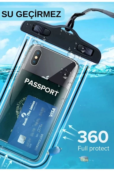 CHICMALL Yüksek Kalite Tüm Telefonlara Uyumlu Yağmur Su Geçirmez Waterproof Deniz Havuz Altı Geçirmez Kılıf