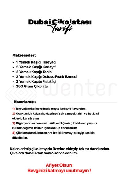 WENTER 8 Bölmeli Dubai Çikolatası Kalıbı Silikon Çikolata Kalıbı Derinlik 2,5 Cm, 10 X 15, 100 Gr. - 2