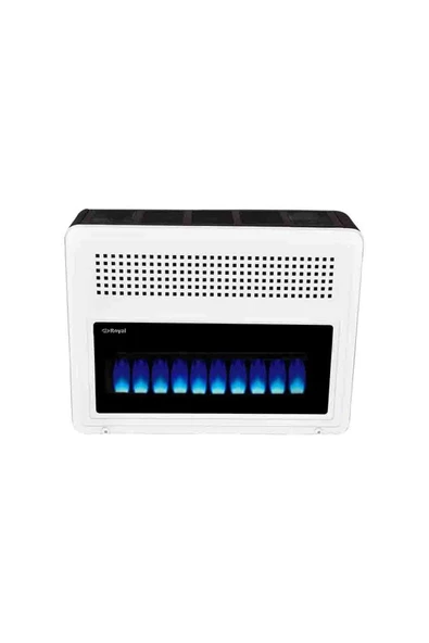 As Royal Hr 11000 G-dt Hermetik Duvar Tipi Camlı Soba Krem