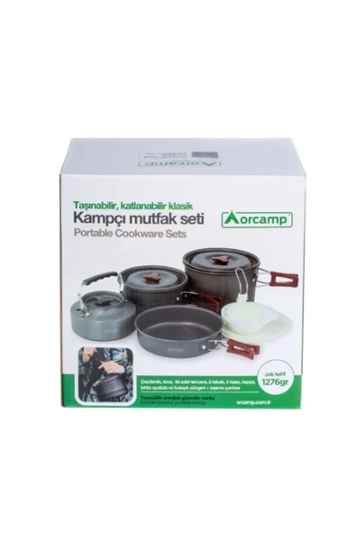 Orcamp Kamp Tencere Seti 5'li Takım - 4