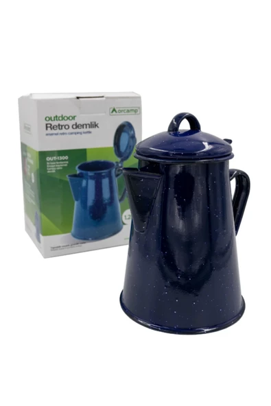 Orcamp Çok Renkli Outdoor OUT-1300 Retro Emaye Demlik - 2