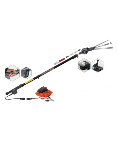 Zanon Karbonium Evo Akülü Teleskobik Zeytin Toplama & Hasat Makinesi 33  Volt