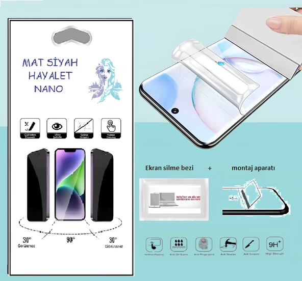 Huawei P40 LİTE Nano Ekran Koruyucu İnce Esnek MAT HAYALET