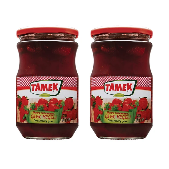 Tamek Çilek Reçeli 800 gr Ekstra Geleneksel x 2 Adet
