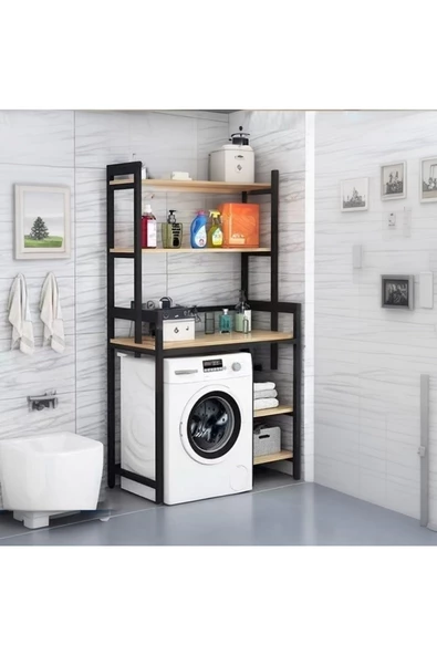 anka design  PEEK ÇAMAŞIR MAKİNESİ BÖLMELİ BANYO RAFI - 2