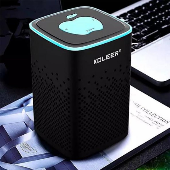 PrimeX Premium Koleer S818S Bluetooth 5.0 RGB 5W 70Hz Kablosuz Hoparlör Siyah - 3