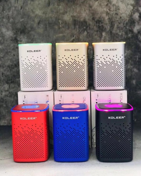 PrimeX Premium Koleer S818S Bluetooth 5.0 RGB 5W 70Hz Kablosuz Hoparlör Siyah - 5