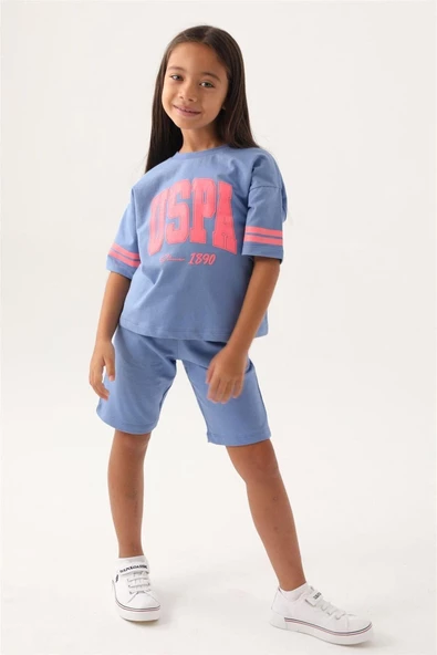 U.S. POLO ASSN. KIZ GARSON BERMUDA TAKIM US1837-G - 3