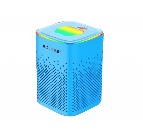 PrimeX Premium Koleer S818M Bluetooth 5.0 RGB 5W 70Hz Kablosuz Hoparlör Mavi