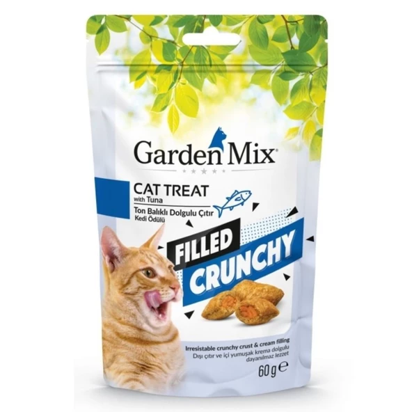 Garden Mix Ton Balıklı İçi Dolgulu Kedi Ödülü 60 Gr