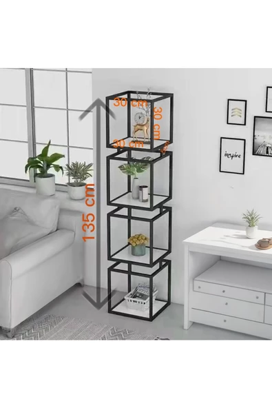 anka design  Cooper Kitaplık  Siyah - 2