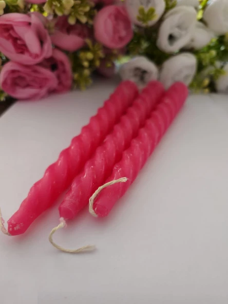 YASİMA 3 Lü BURGU Mum şamdan dekor Yılbası Özel Gün MUMU