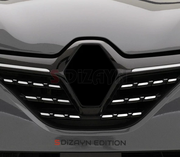 Renault Clio 5 Krom Ön Alt Panjur 6 Prç. 2019 2020 2021 2022 2023 - Resim 2