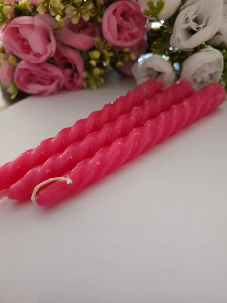 YASİMA 3 Lü BURGU Mum şamdan dekor Yılbası Özel Gün MUMU - 2