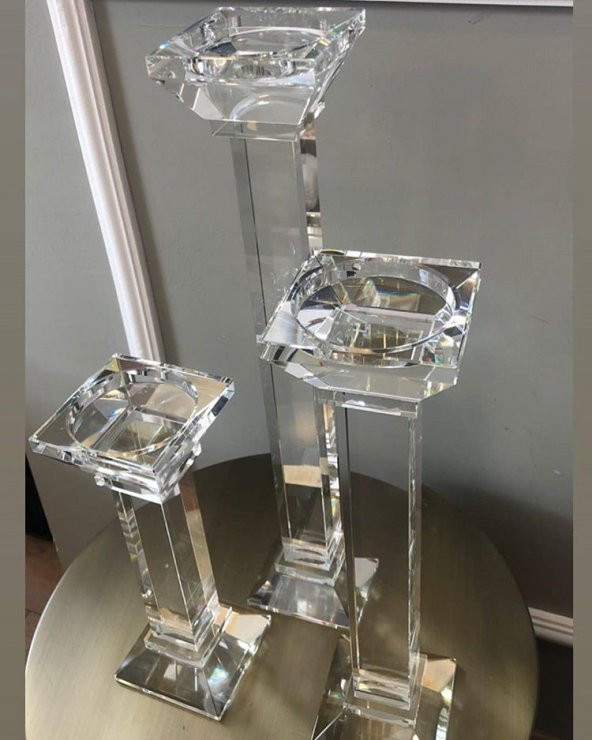 3lü Kristal Mumluk
