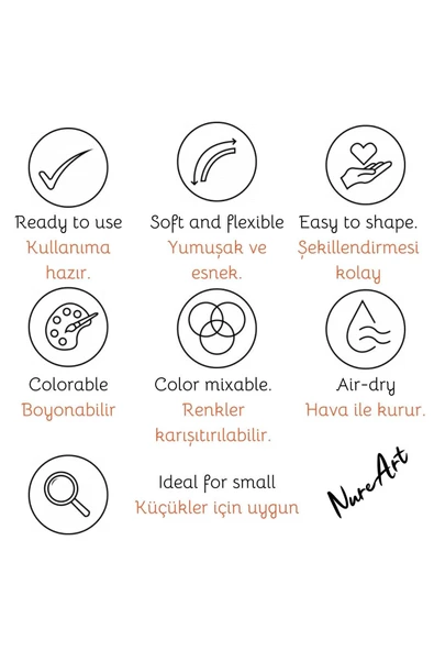 Smarta ™ Modelleme Hamuru 100gr - Fildişi - Resim 2