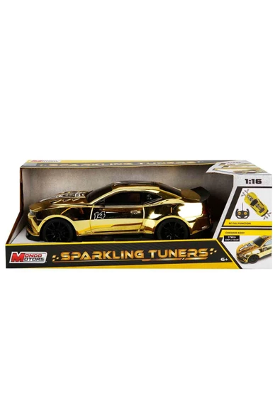 MONDO MOTORS 1:16 Sparkling Tuners Uzaktan Kumandalı Araba Altın - 6