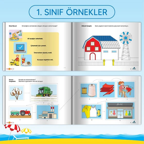 Adeda Tatil Etkinlikleri Kitabı 1.Sınıf - 4