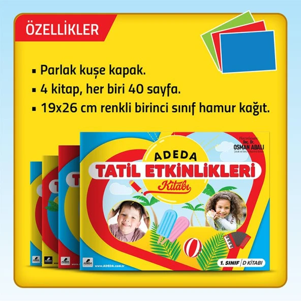 Adeda Tatil Etkinlikleri Kitabı 1.Sınıf - 6