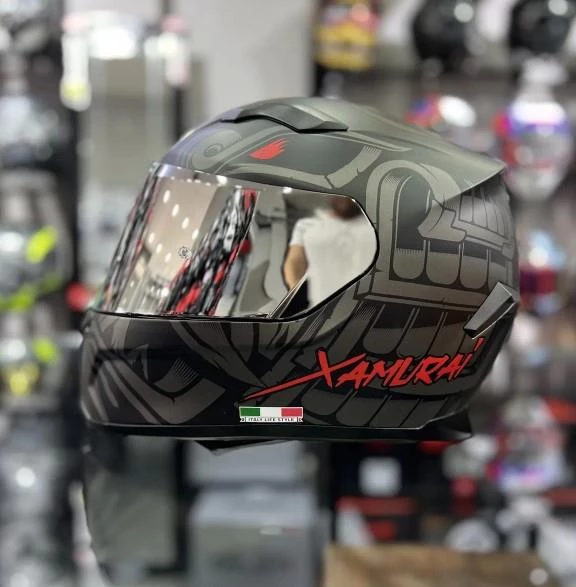 Sway 820 Full Face Aynalı Vizör Kapalı Motosiklet Kaskı M Beden Xamurai - 6