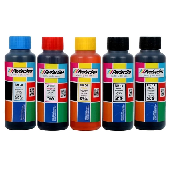PERFECTİON Canon Uyumlu GI-490 G1415 G2415 G3415 G4415 4 Renk Mürekkep Dolum Seti 5x100 gr.