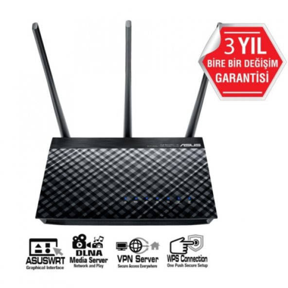 Asus DSL-AC750 AC750 ADSL/VDSL Modem Router - 1