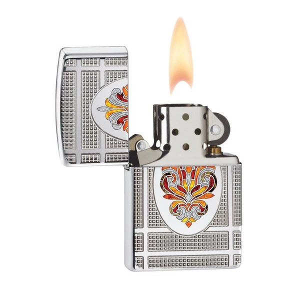 Zippo 167-053374 167 Baroque Window Çakmak - Resim 2