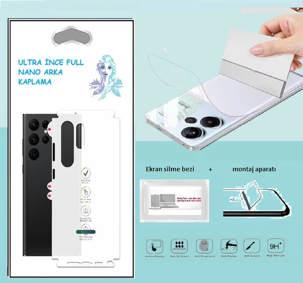 Huawei Y7P Nano Full Arka Kaplama İNCE Esnek Hd Şeffaf ürün görseli 1